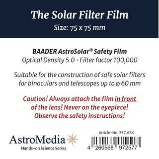 BAADER AstroSolar&trade; Solar Filter Film (small)